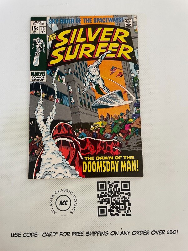 Silver Surfer #13 (Marvel Comics, 1988), raw comic book in VF/NM condition — front cover