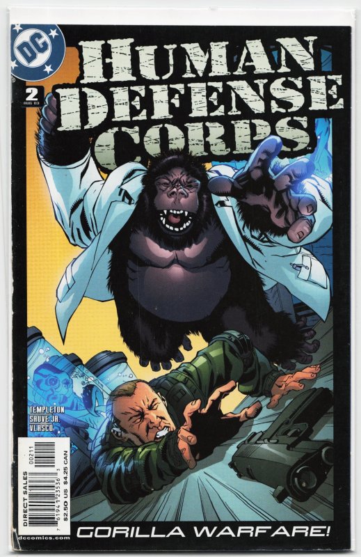 Human Defense Corps #2 (2003), raw, ungraded comic book — front cover