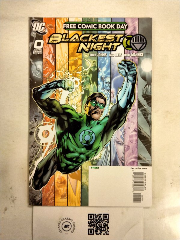 Blackest Night FCBD #0 (DC Comics), raw comic book in NM condition — front cover