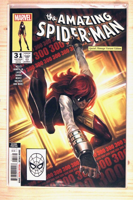 The Amazing Spider-Man #31 (Marvel Comics, 2023), raw comic book in NM+ 9.6 condition — front cover