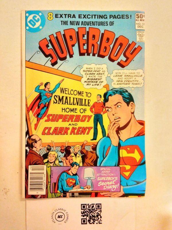Superboy #12 (DC Comics, 1991), raw comic book in NM condition — front cover