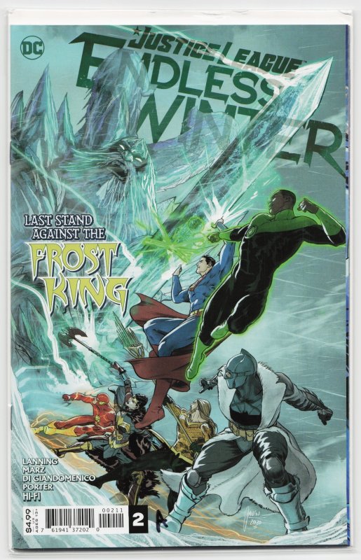 Justice League: Endless Winter #2 (DC Comics, 2021), raw, ungraded comic book — front cover
