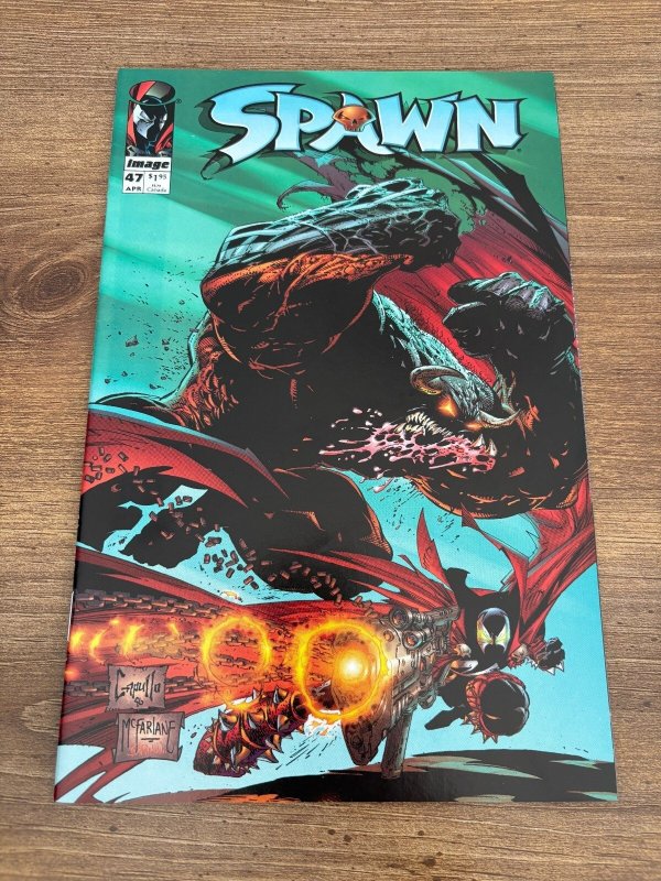 Spawn #47 (Image Comics, 1996), raw comic book in NM condition — front cover