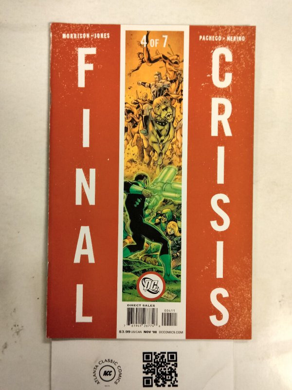 Final Crisis #4 (DC Comics), raw comic book in NM condition — front cover