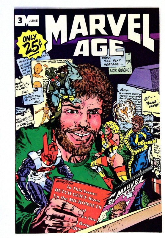 Marvel Age #3 (Marvel Comics, 1983), raw comic book in NM- condition — front cover