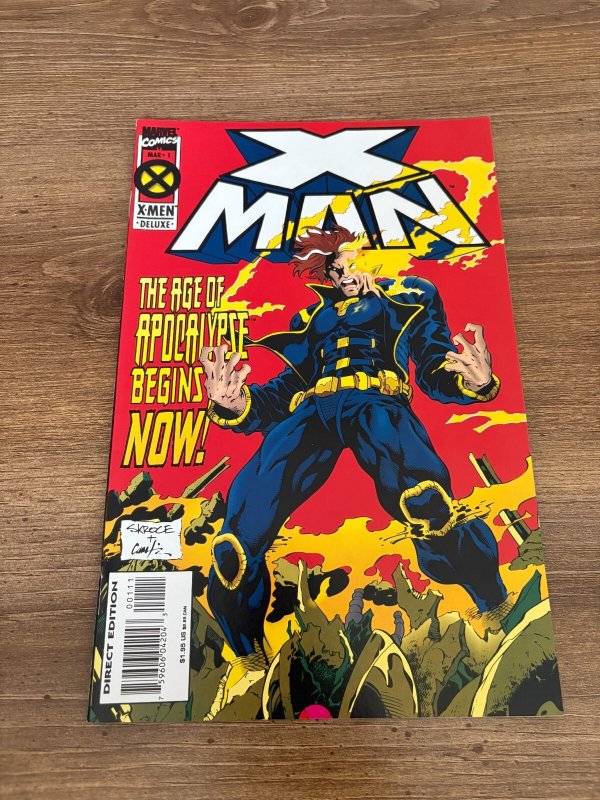 Lot of 4 X-Man Marvel Comic Books # 1 2 3 4 Vf-Nm Wolverine Storm 11 J325, raw comic book in NM condition — front cover