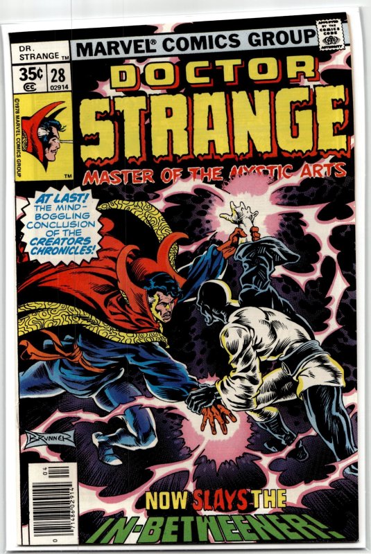 Doctor Strange #28 (Marvel Comics, 1978), raw, ungraded comic book — front cover