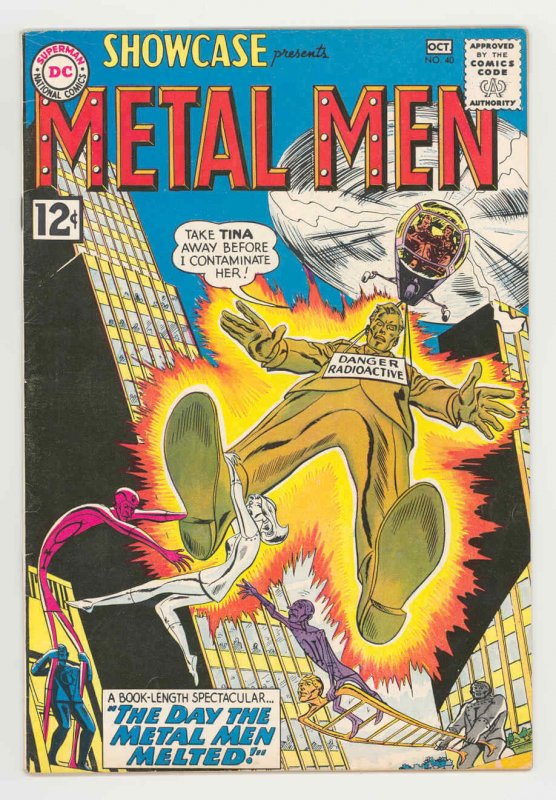 Showcase #40 (DC Comics, 1962), raw comic book in VF- condition — front cover