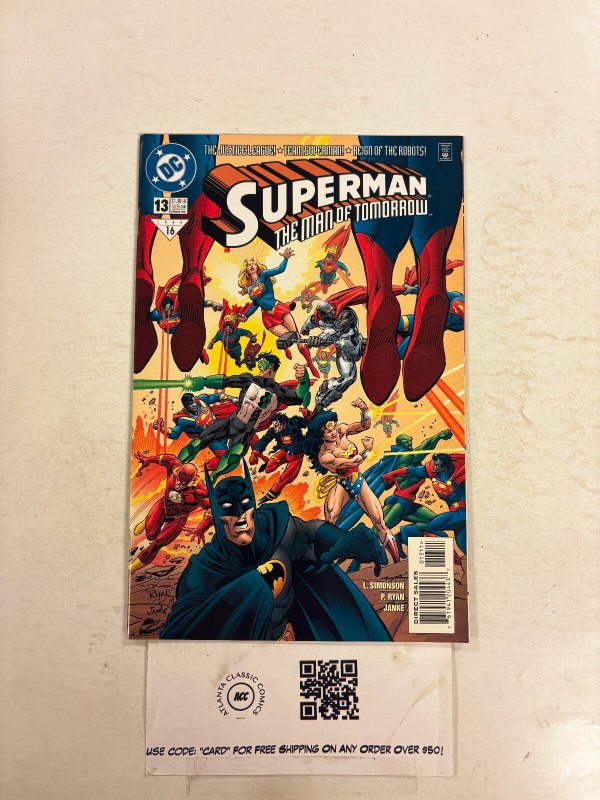 Superman the Man of Tomorrow #13 (DC Comics, 1999), raw comic book in NM condition — front cover