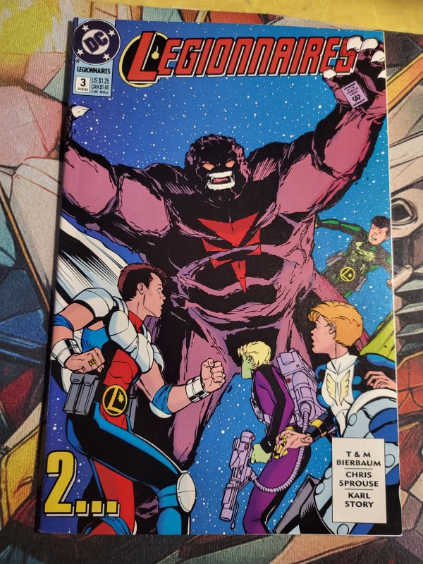 Legionnaires #3 (1993), raw, ungraded comic book — front cover