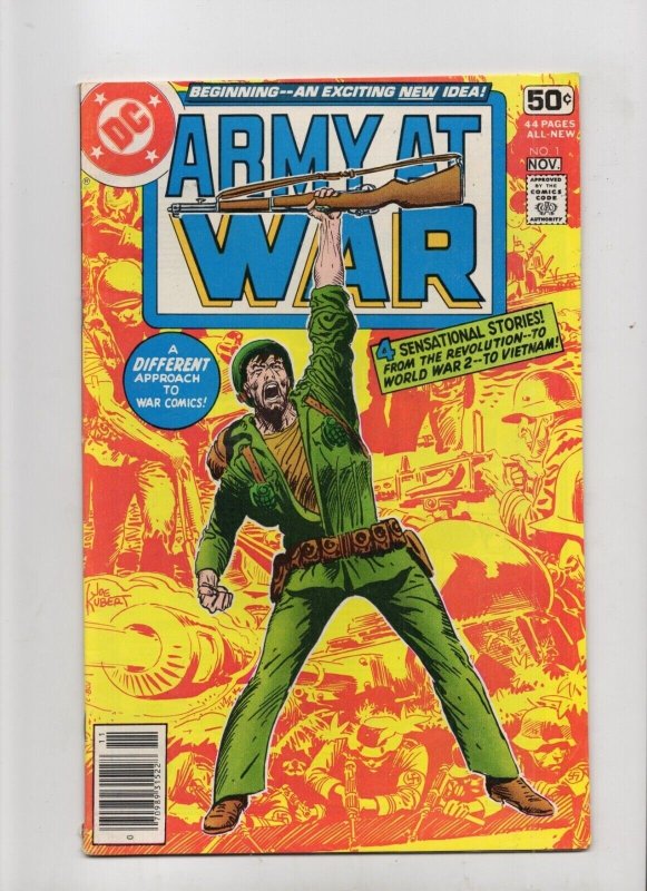 Army at War #1 (DC Comics, 1978), raw comic book in VF- 7.5 condition — front cover