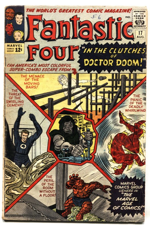 Fantastic Four #17 - 1963 - Marvel - VG- - Comic Book (Marvel Comics, 1963), raw comic book in VG- condition — front cover
