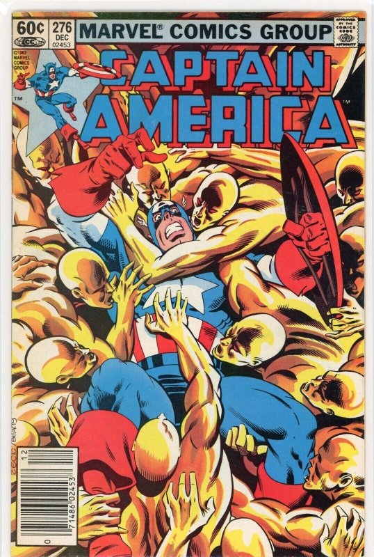 Captain America #276 (Marvel Comics, 1982), raw comic book in NM- 9.2 condition — front cover