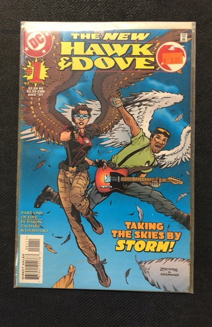 Hawk and Dove #1 (1997), raw, ungraded comic book — front cover