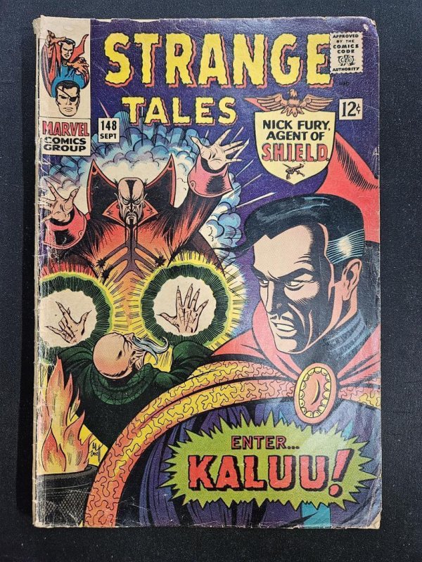 Strange Tales #148 (Marvel Comics, 1966), raw comic book in VG condition — front cover