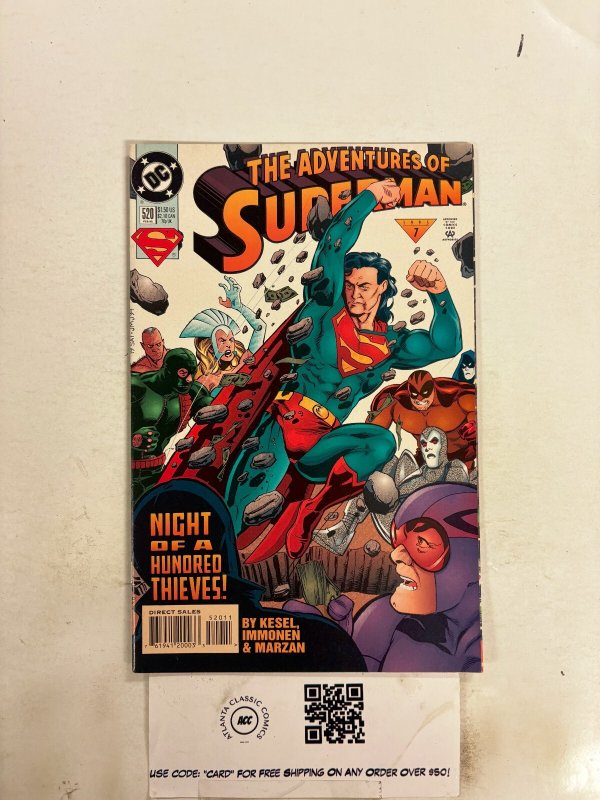 Adventures of Superman #520 (DC Comics, 1994), raw comic book in NM condition — front cover