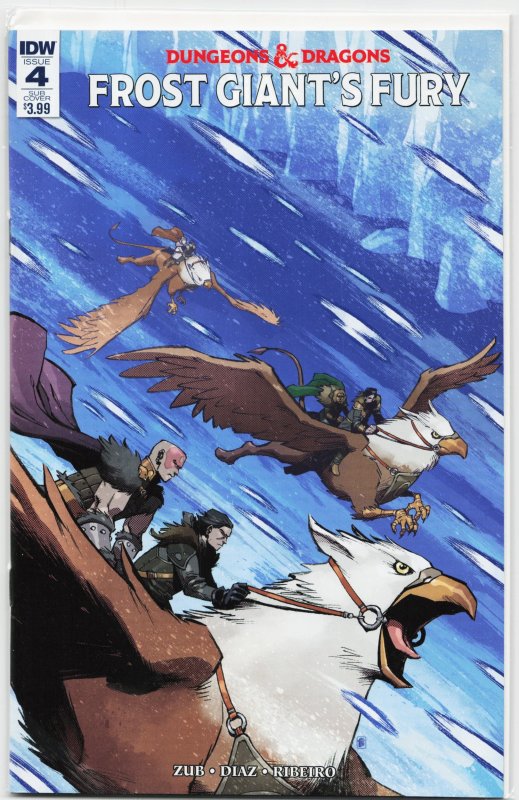 Dungeons & Dragons: Frost Giant's Fury #4 (IDW Publishing, 2017), raw, ungraded comic book — front cover