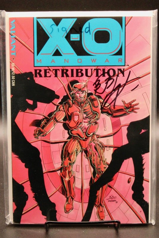 X-O Manowar [Retribution] – Valiant/Acclaim (1993) Signed (1993), raw, ungraded comic book — front cover