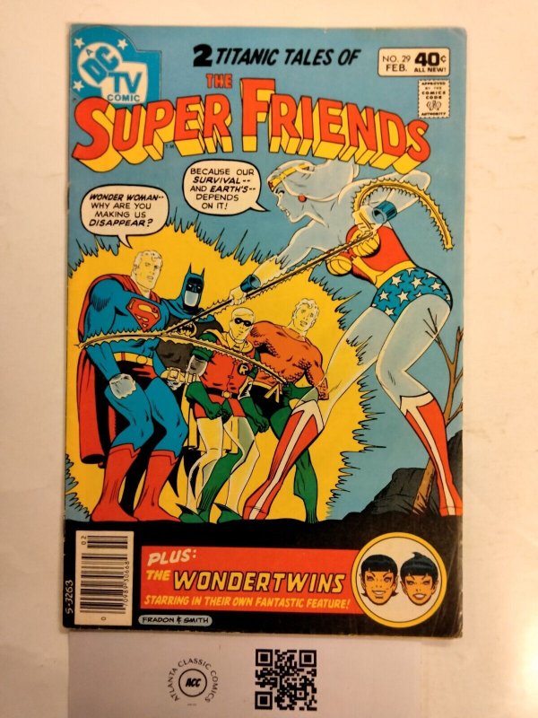 The Super Friends #29 (DC Comics), raw comic book in FN/VF condition — front cover