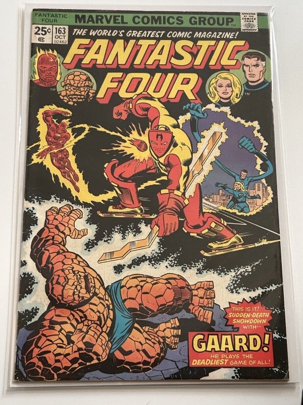 Fantastic Four #163 (Marvel Comics, 1975), raw comic book in FN+ 6.5 condition — front cover