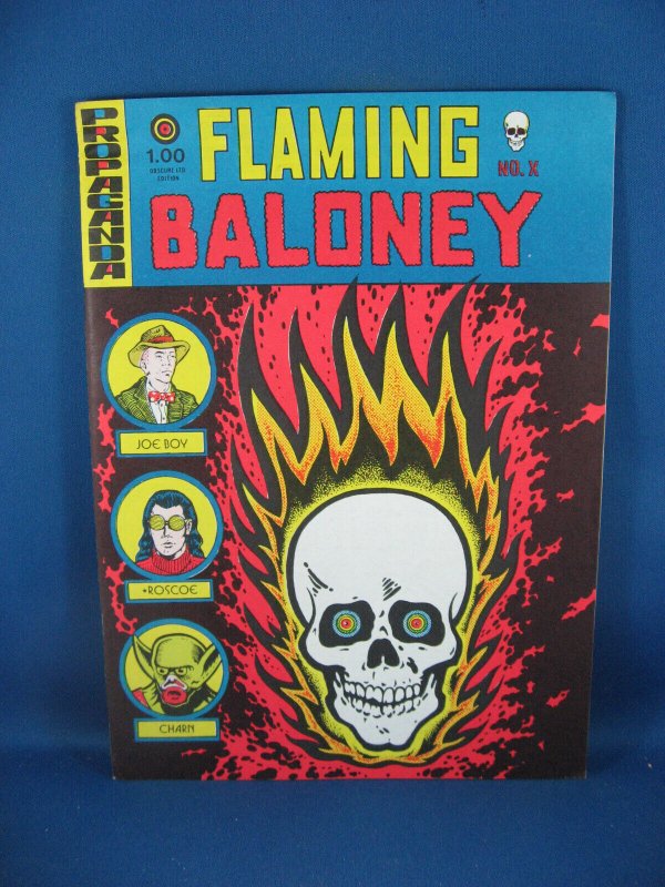 Flaming Baloney Comics Early Harvey Pekar American Splendor Signed Underground, raw, ungraded comic book — front cover