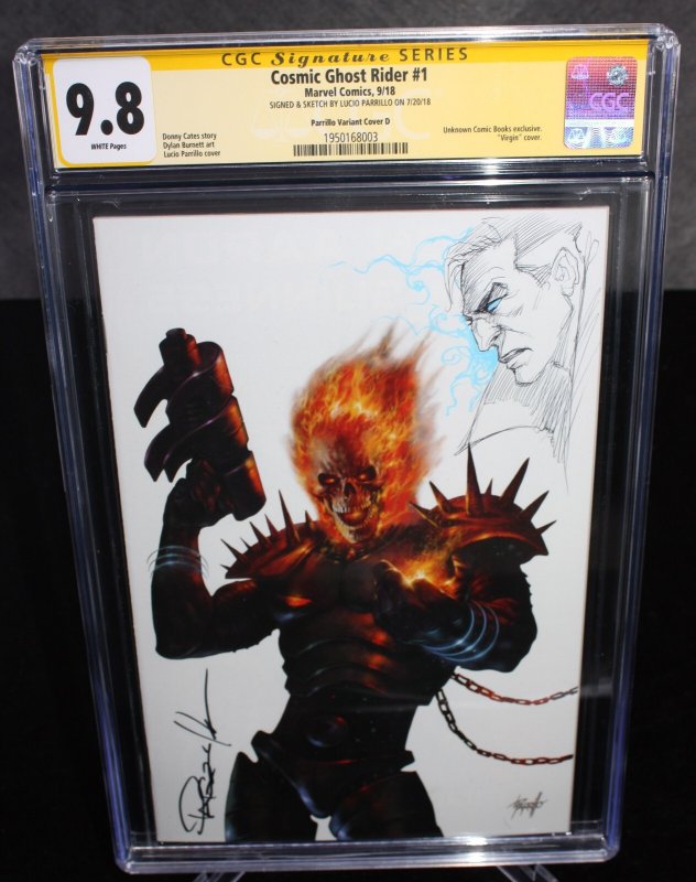 Cosmic Ghost Rider #1 (2018), CGC 9.8 graded comic book — front cover in its holder
