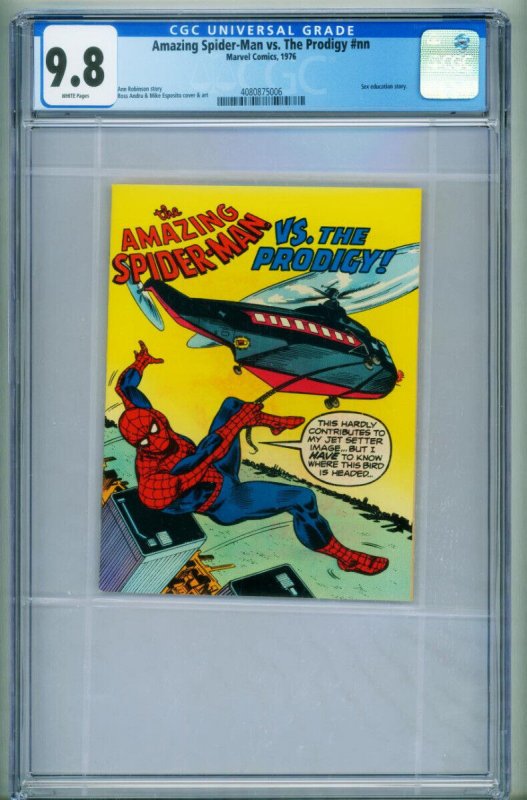 Amazing Spider-Man VS. The Prodigy CGC 9.8--1976--Marvel--comic--4080875006 (Marvel Comics), CGC 9.8 graded comic book, Universal Blue label — front cover in its holder
