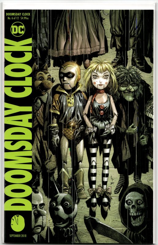 Doomsday Clock #6 (DC Comics, 2018), raw, ungraded comic book — front cover