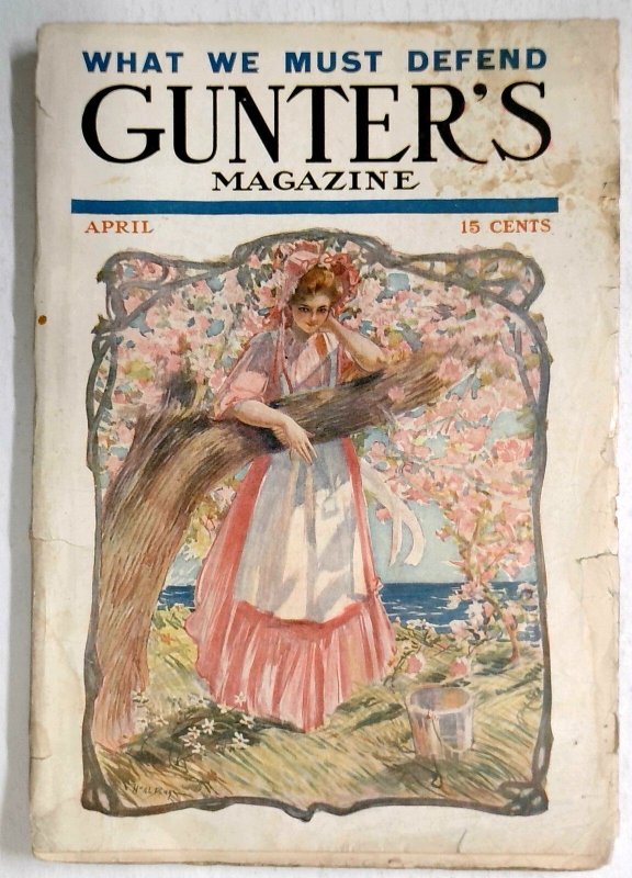 Gunter's Magazine - April 1907 - William De L. Dodge Cover art - Pulp Fiction, raw, ungraded comic book — front cover