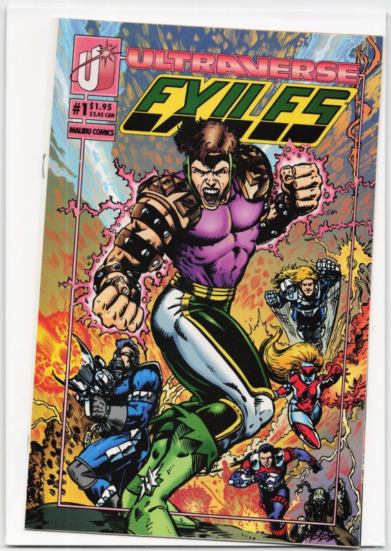 Exiles #1 (1993), raw, ungraded comic book — front cover