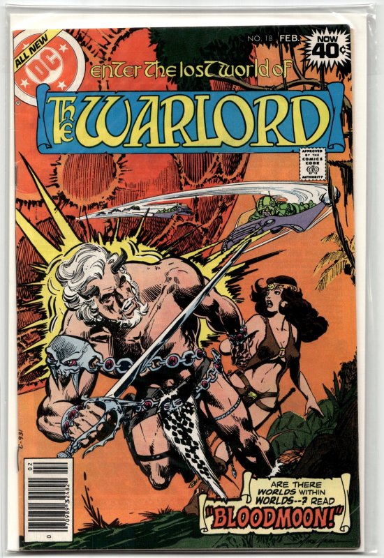 Warlord #18 (DC Comics, 1979), raw, ungraded comic book — front cover