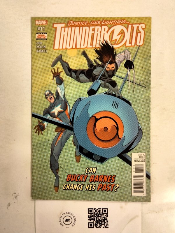 Thunderbolts #11 (Marvel Comics, 1998), raw comic book in NM condition — front cover