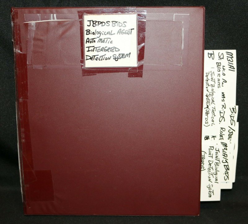 Joe Kubert's Reference Guide Binder w COA - Jbpds Bids Biological Agent Auto, raw, ungraded comic book — front cover