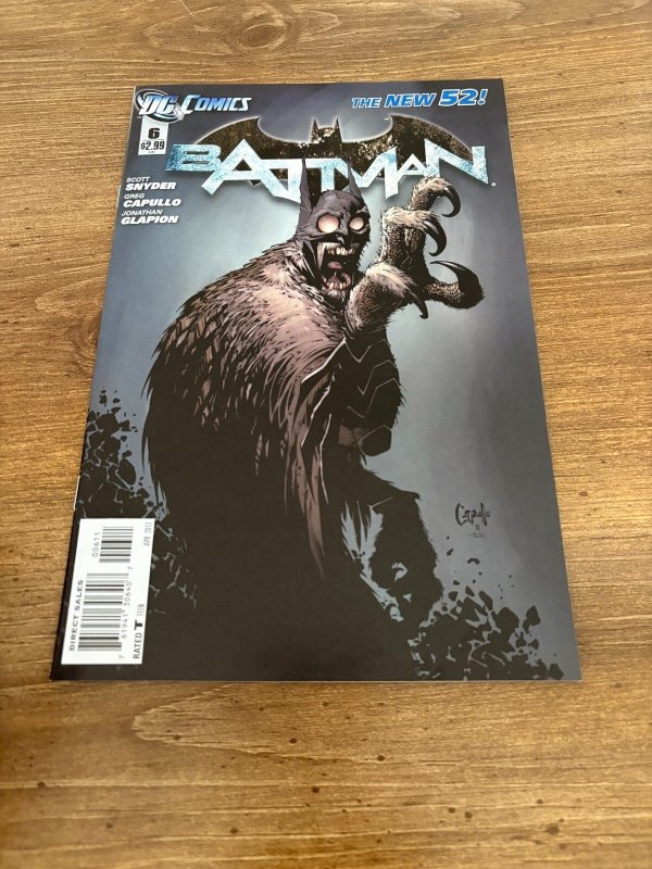 Batman #6 (DC Comics, 2012), raw comic book in NM condition — front cover