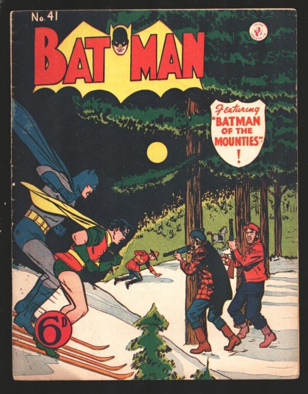 Batman #41 (DC Comics, 1950), raw, ungraded comic book — front cover