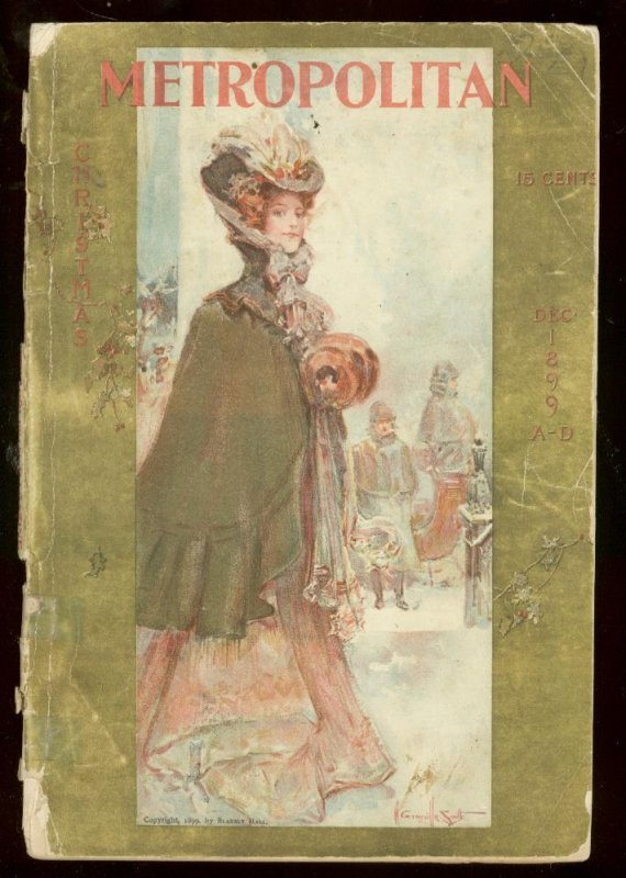 Pulp: Metropolitan Magazine Dec 1889-Christmas Issue-Pulp G-, raw, ungraded comic book — front cover