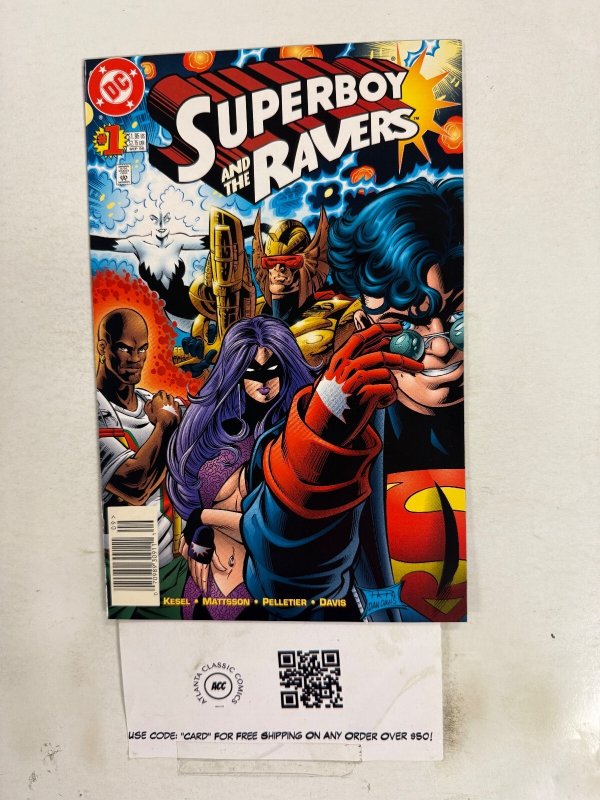 Superboy and the Ravers #1 (DC Comics, 1996), raw comic book in NM condition — front cover