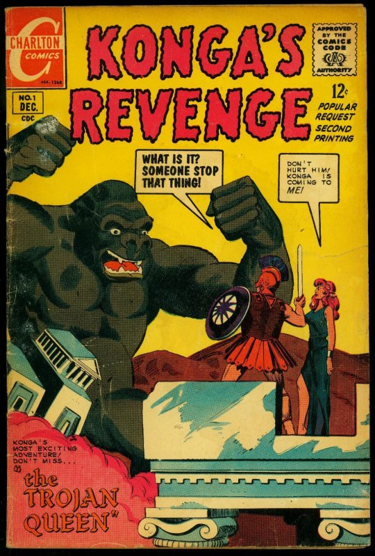 Konga's Revenge #1 (1968), raw comic book in VG condition — front cover