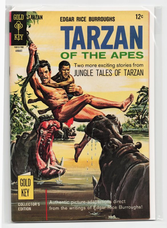 Edgar Rice Burroughs' Tarzan #170 (Gold Key, 1967), raw, ungraded comic book — front cover