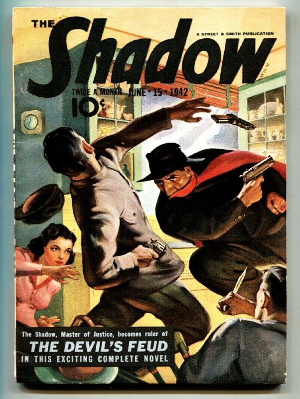 Shadow 1942 JUN 15-high Grade- Street AND Smith-Rare Pulp VF (Street & Smith, 1942), raw, ungraded comic book — front cover