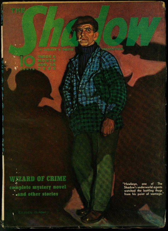 Shadow 1939 Aug 15-Rare Pulp-High Grade-Street & Smith VF (Street & Smith, 1939), raw comic book in VF condition — front cover