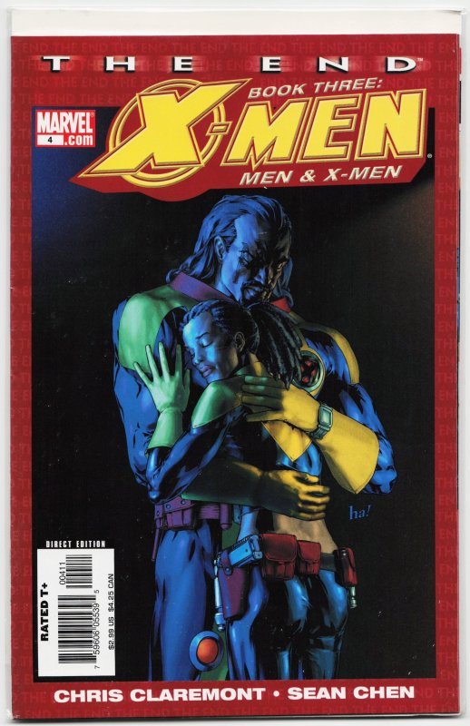 X-Men: The End: Book 3: Men & X-Men #6 (Marvel Comics, 2006), raw, ungraded comic book — front cover