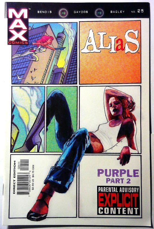 Alias #25 (Marvel Comics, 2003), raw, ungraded comic book — front cover