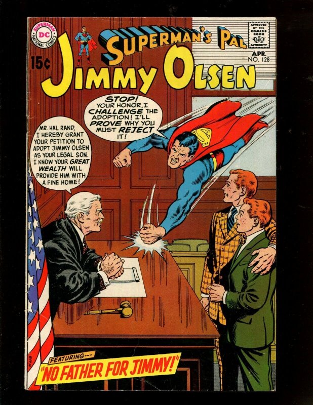 Supermans Pal Jimmy Olsen #128 (DC Comics), raw comic book in 5.0 condition — front cover