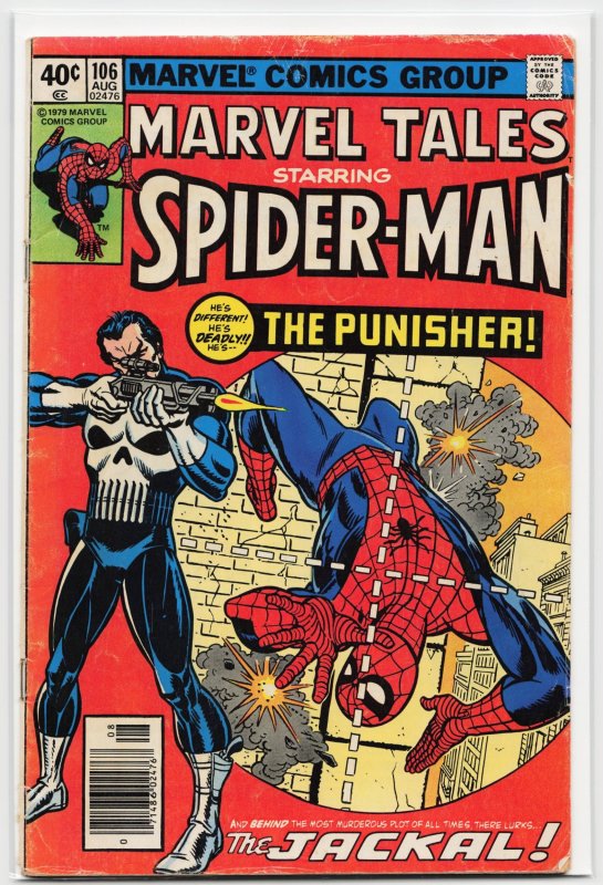 Marvel Tales #106 (Marvel Comics, 1979), raw, ungraded comic book — front cover