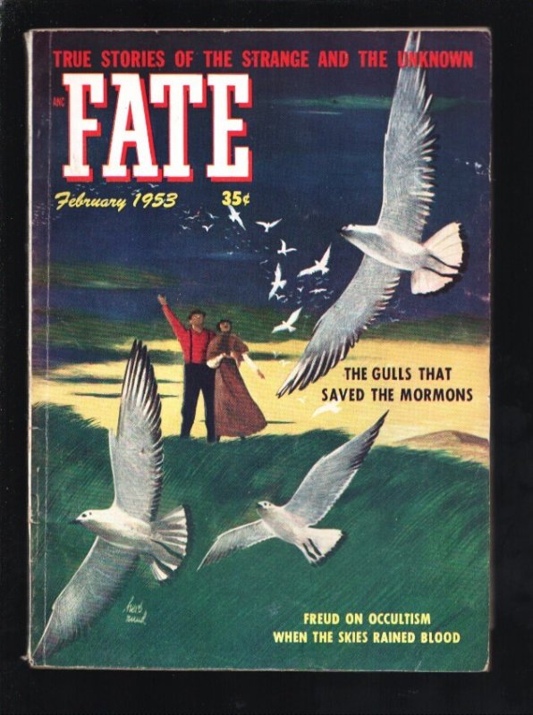 Fate 2/1953-Freud on Occultism-When the Skies Rained Blood-H. Rider Haggard and, raw, ungraded comic book — front cover