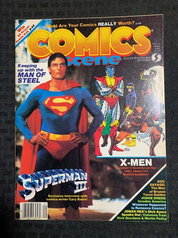 1983 Sept Comics Scnene Magazine #11 (1983), raw comic book in FN+ 6.5 condition — front cover