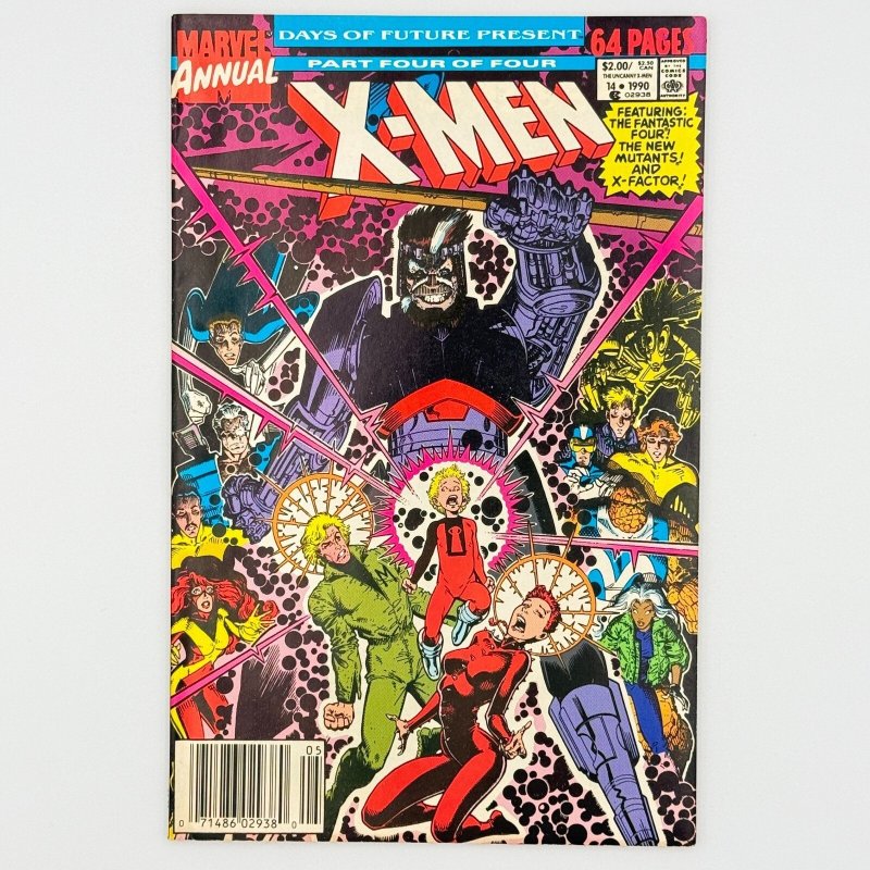 Uncanny X-Men Annual #14 (Marvel Comics, 1990), raw, ungraded comic book — front cover