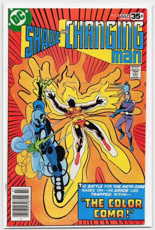 Shade, the Changing Man #7 (1978), raw, ungraded comic book — front cover