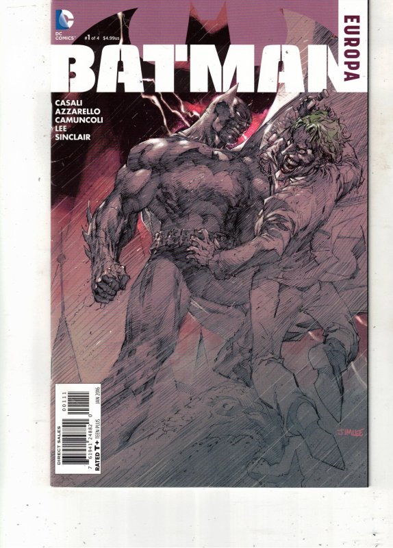 Batman: Europa #1 (2016), raw comic book in NM- condition — front cover